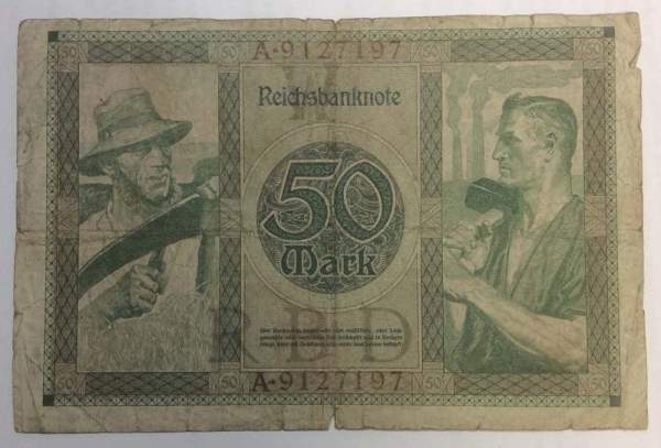 Банкнота 50 марок 1920 года - Веймарская Республика