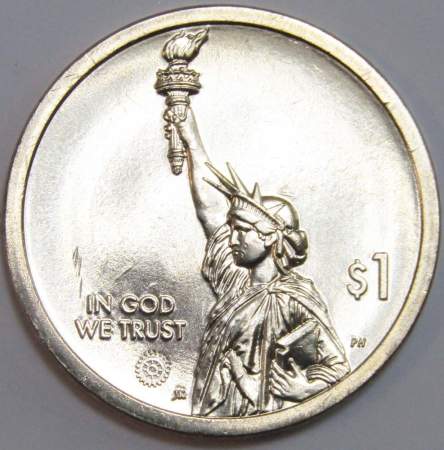 Монета 1 доллар США, Индиана, Автомобильная промышленность (2023) P