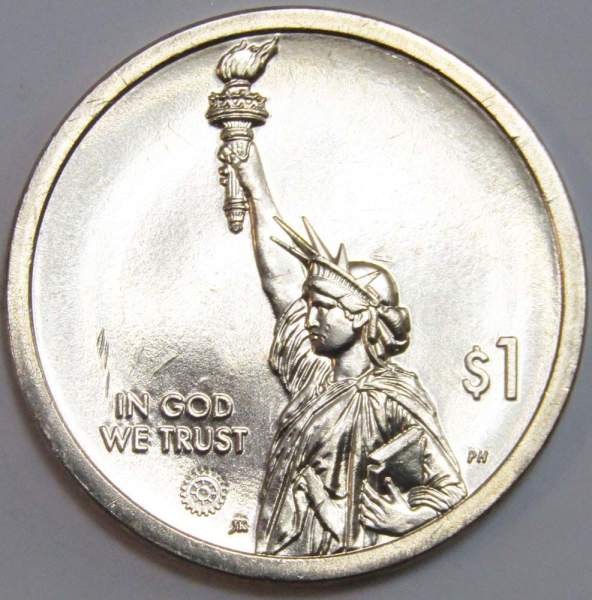 Монета 1 доллар США, Индиана, Автомобильная промышленность (2023) D Монета 1 доллар США, Индиана, Автомобильная промышленность (2023) D