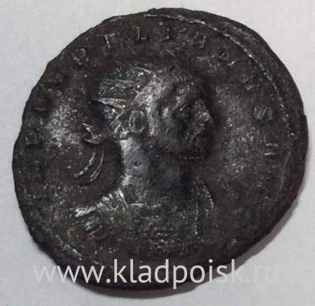 Монета Рим Антониниан Император Аврелиан, 270-275 гг., арт 3