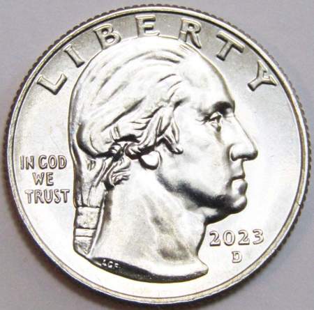 Монета 25 центов США Элеонора Рузвельт из серии «Американские женщины» (2023) D