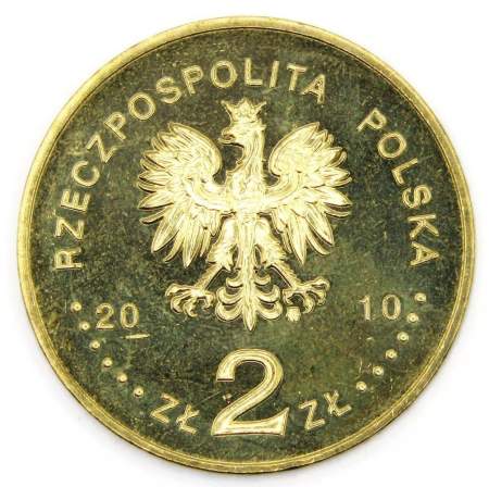 Монета 2 злотых Польша 2010, Грюнвальдская битва
