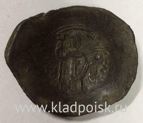 Монета Византии Фоллис (скифата) Император Исаак II Ангел. 1185-1195 гг, 1203-1204 гг. (арт 2) Монета Византии Фоллис (скифата) Император Исаак II Ангел. 1185-1195 гг, 1203-1204 гг. (арт 2)