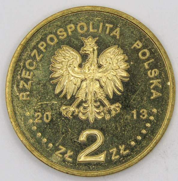 Монета 2 злотых Польша 2013 - 200 лет со дня рождения Хиполита Цегельского