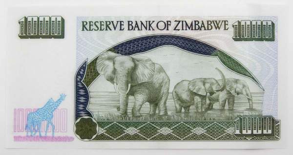 Банкнота Зимбабве 1000 долларов 2003 года