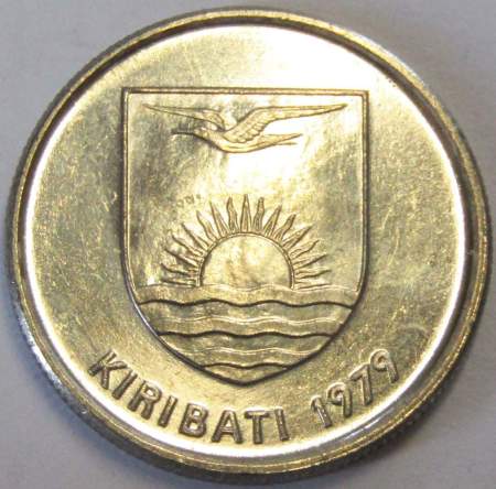Монета Кирибати 5 центов 1979 года