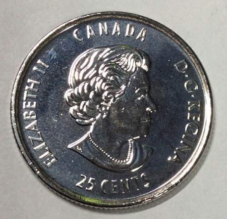 Монета 25 центов Канада 2017, 125 лет Кубку Стенли