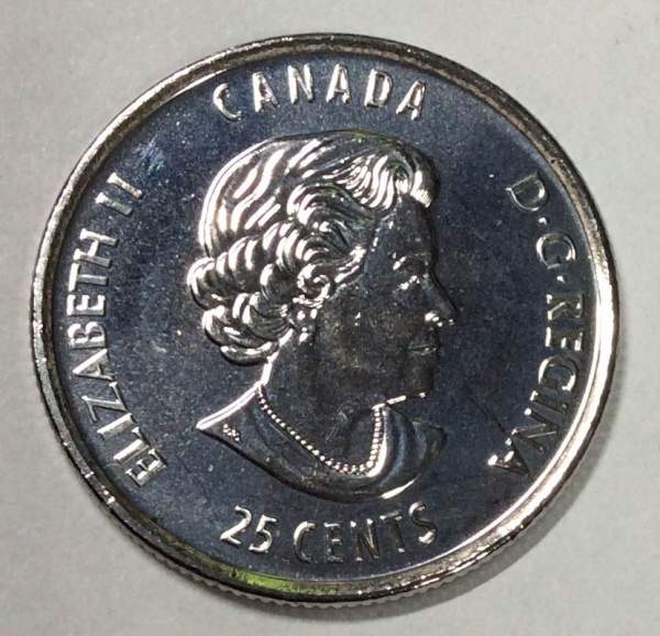 Монета 25 центов Канада 2017, 125 лет Кубку Стенли