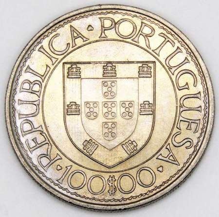 Монета 100 эскудо 1988 года, Бартоломеу Диаш «Золотой век открытий», Португалия