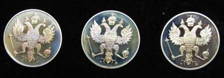 Набор жетонов ГОЗНАКа «300 лет Российскму военно-морскому флоту» в футляре (Петр 1)