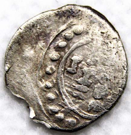 Денга 1416-1423 гг. Василий Дмитриевич, серебро, Северо-Восток ВКМ, арт 2
