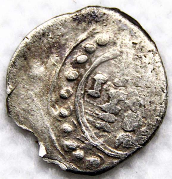 Денга 1416-1423 гг. Василий Дмитриевич, серебро, Северо-Восток ВКМ, арт 2