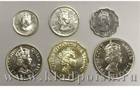 Набор монет Белиз 2000-2012, 6 монет