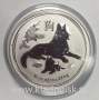 Монета 1 доллар Австралия 2018 Год собаки, серебро