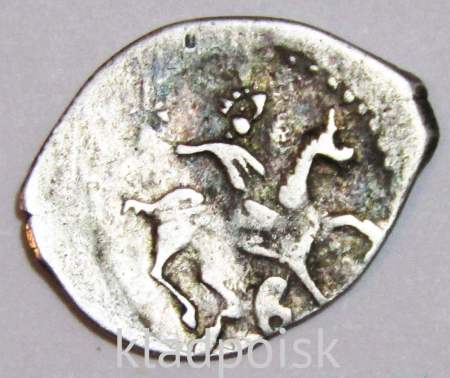 Денга «дозор» Иван III Васильевич (чешуя), серебро, 1473-1485гг., арт 2