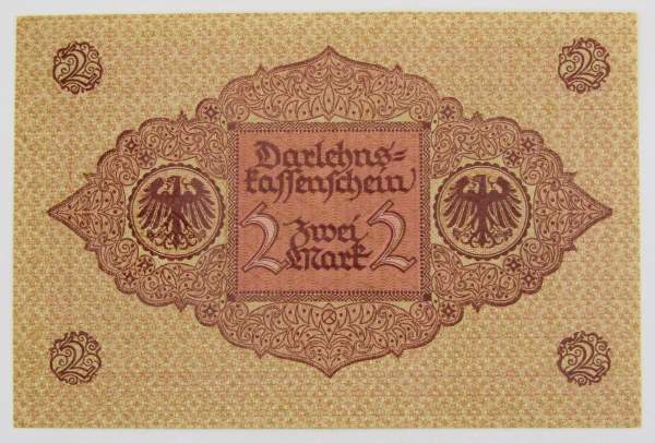 Банкнота 2 марки 1920 года Веймарская Республика Банкнота 2 марки 1920 года Веймарская Республика
