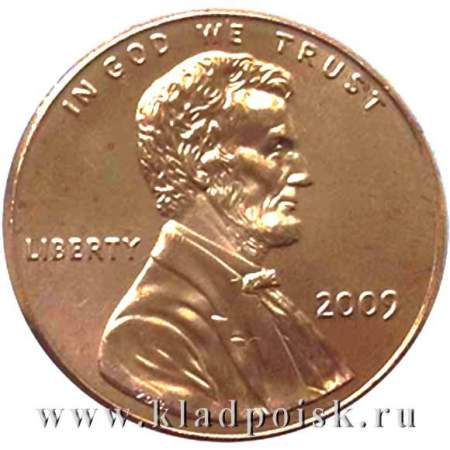 Монета 1 цент Линкольн Детство в Кентукки