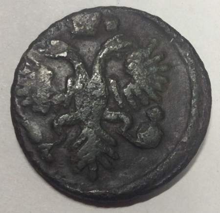 Монета 1 денга 1731 года, Российская Империя, Анна Иоановна (арт. 4)