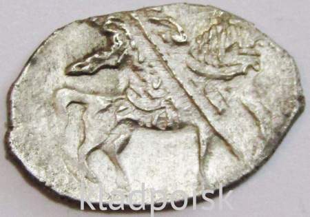 Копейка серебро Василий Шуйский (чешуя), 1606-1610 гг. Московский денежный двор, арт 5