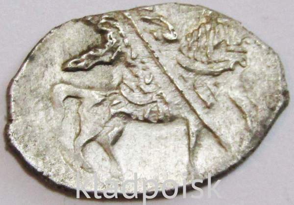 Копейка серебро Василий Шуйский (чешуя), 1606-1610 гг. Московский денежный двор, арт 5
