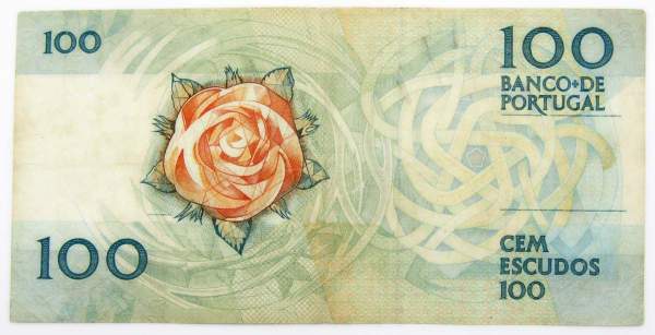 Банкнота 100 эскудо 1998 года Португалия