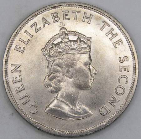 Монета 5 шиллингов 1966 года Джерси - 900 лет битве при Гастинге