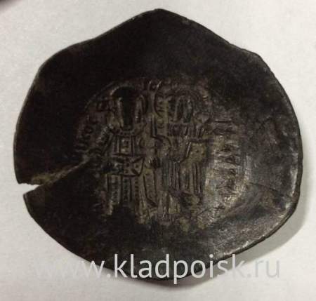 Монета Византии Фоллис Император Андроник 1118-1186 гг.