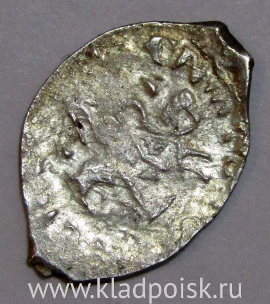 Денга Василий II Васильевич «Тёмный», серебро, Всадник с саблей/Всадник с копьем, арт 9 Денга Василий II Васильевич «Тёмный», серебро, Всадник с саблей/Всадник с копьем, арт 9