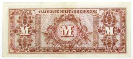 Банкнота 100 марок 1944 года, Германия, Оккупация Германии войсками союзников