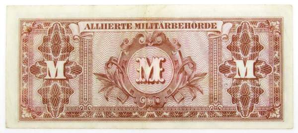 Банкнота 100 марок 1944 года, Германия, Оккупация Германии войсками союзников