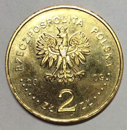 Монета 2 злотых Польша Енджеюв из серии Города Польши, 2009