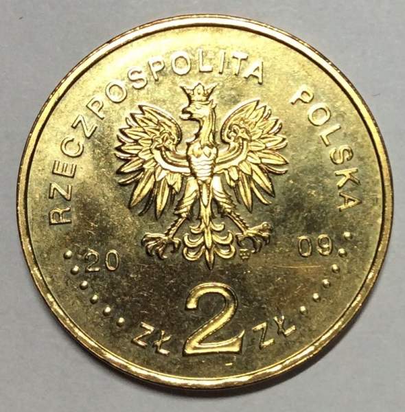 Монета 2 злотых Польша Енджеюв из серии Города Польши, 2009