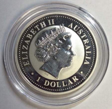 Монета 1 доллар Австралия 2006 Австралийский Кукабурра, серебро