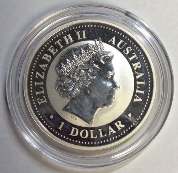 Монета 1 доллар Австралия 2006 Австралийский Кукабурра, серебро