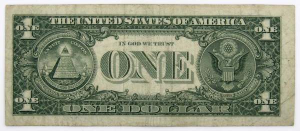 Банкнота 1 доллар США 1974 года