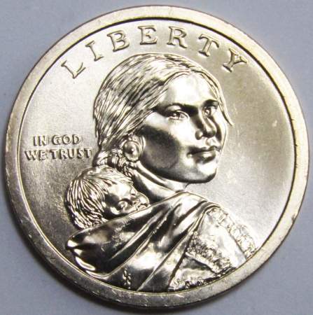 Монета 1 доллар Сакагавея, Мария Толчиф, Индейцы в балете, 2023 D