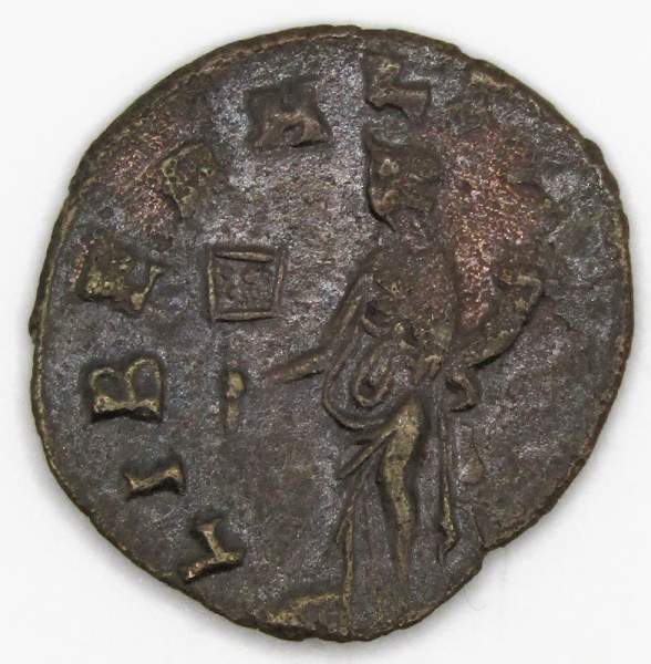 Монета Антониниан Римская Империя Император Марк Аврелий Клавдий II Готский 268-270 гг., арт 9 Монета Антониниан Римская Империя Император Марк Аврелий Клавдий II Готский 268-270 гг., арт 9