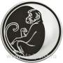 Монета 3 рубля Лунный календарь, Обезьяна 2004 – серебро