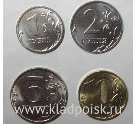 Набор монет России ММД 2016 год, Новый дизайн, 4 монеты