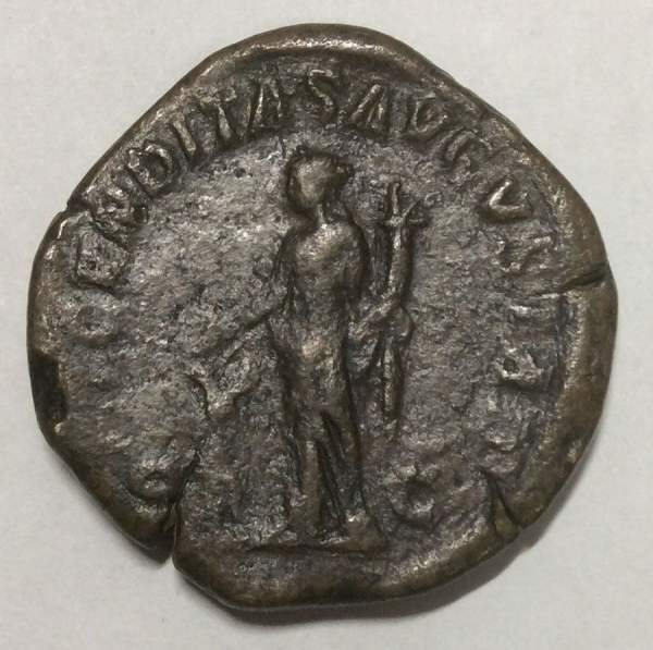 Монета Римская Империя Рим Сестерций Юлия Мамея 222-235 гг. Монета Римская Империя Рим Сестерций Юлия Мамея 222-235 гг.