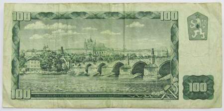Банкнота 100 крон 1961 года Чехословакия