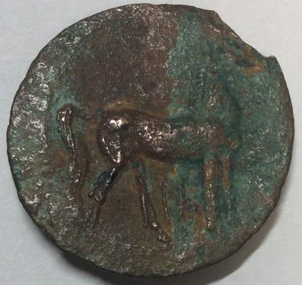 Монета Шекель Карфаген, 1-я Пуническая война, 264-241 до н. э. Монета Шекель Карфаген, 1-я Пуническая война, 264-241 до н. э.