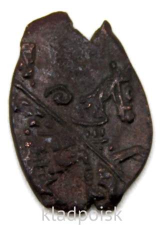 Копейка медь Алексей Михайлович (чешуя), Медный бунт, Москва, Новый монетный двор, арт 8