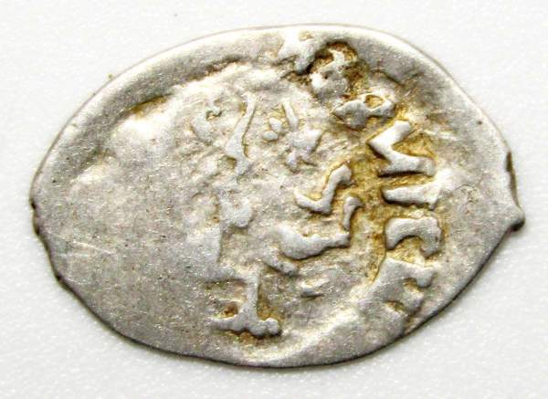 Денга Иван III Васильевич (чешуя), серебро, Московский денежный двор Денга Иван III Васильевич (чешуя), серебро, Московский денежный двор