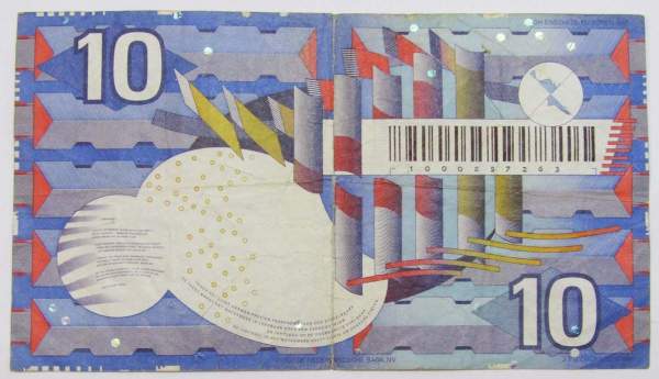 Банкнота 10 гульденов 1997 года Нидерланды Банкнота 10 гульденов 1997 года Нидерланды