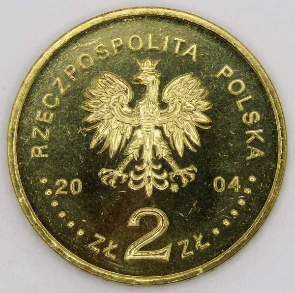Монета 2 злотых Польша 2004 - 60-летие Варшавского восстания