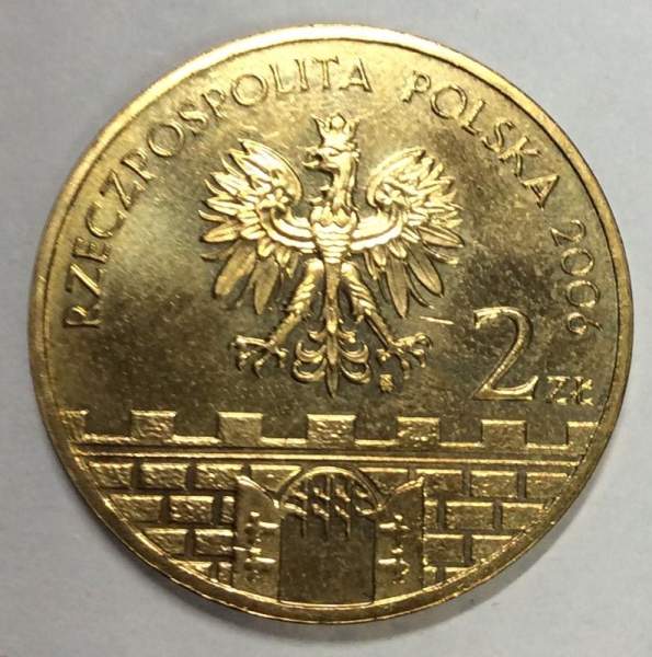 Монета 2 злотых Польша Город Бохня из серии Древние города Польши, 2006