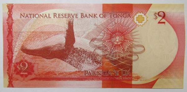 Банкнота 2 паанги 2015 года Тонга, арт 2