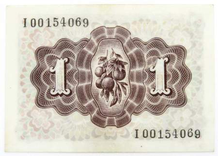 Банкнота 1 песета 1948 года Испания