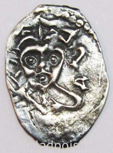 Денга Псковcкая, период самостоятельности, князь Довмонт/барс вправо, серебро, арт 7